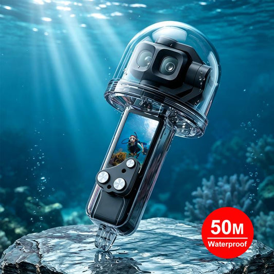 For DJI Osmo Pocket 4P PULUZ 50m Underwater Waterproof Housing Diving Cover, For DJI Osmo Pocket 4P