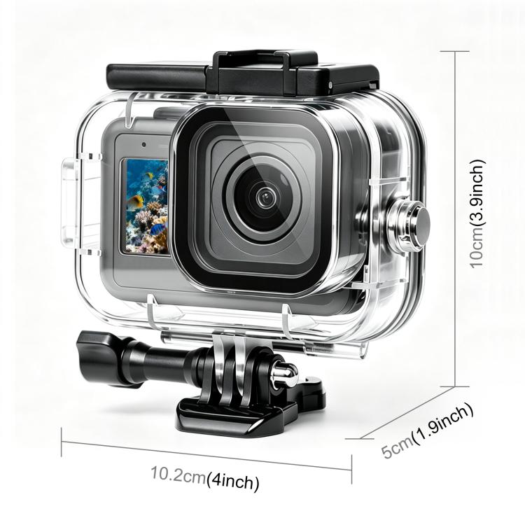 For GoPro MISSION 1 / 1 PRO PULUZ 60m Waterproof Housing Diving Protective Case with Anti-fog Sheets, For GoPro MISSION 1 / 1 PRO
