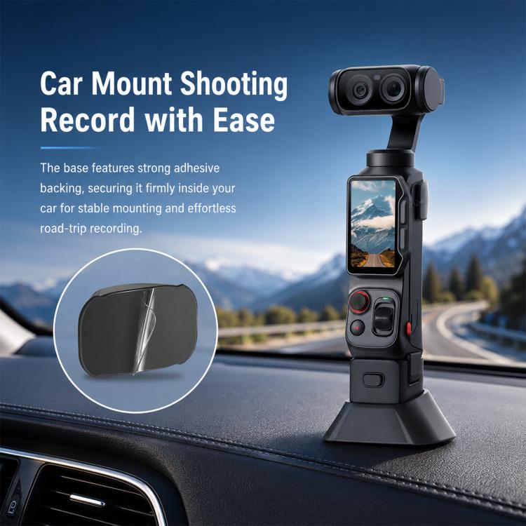 For Insta360 Luna Ultra PULUZ Silicone Dock Desktop Adhesive Base Bracket, For Insta360 Luna Ultra / Pro