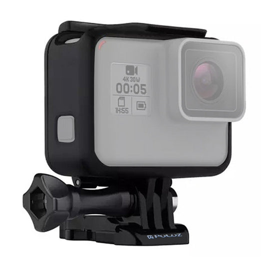 PULUZ ABS Plastic Housing Shell Frame Mount Protective Case Cage with Pedestal and Long Screw for GoPro HERO(2018) /7 Black /6 /5, For GoPro HERO6 /5