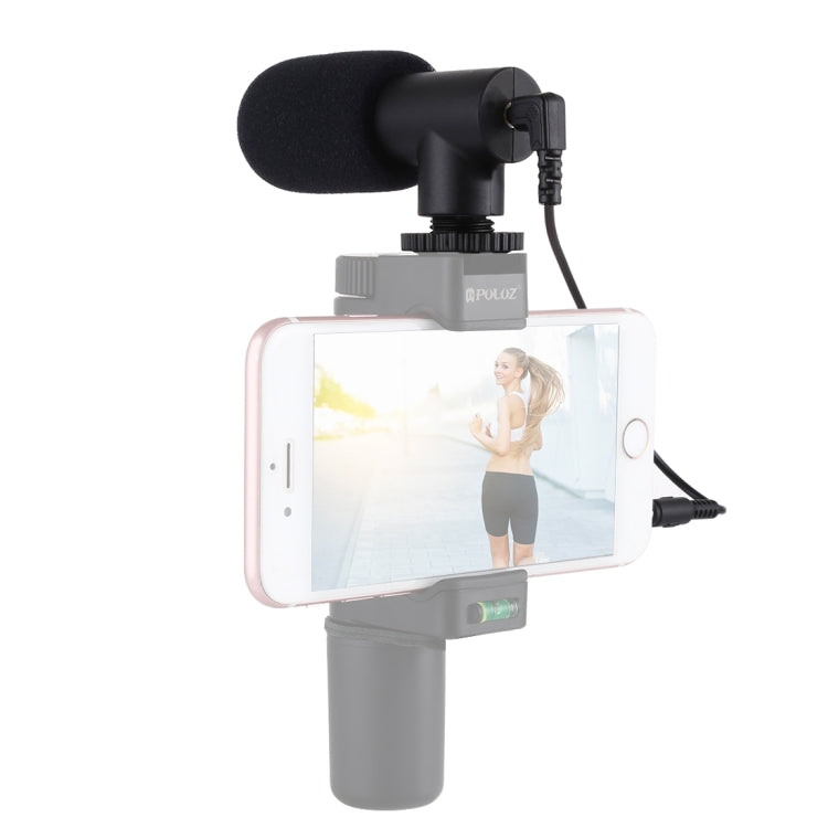 PULUZ 3.5mm Audio Stereo Recording Vlogging Professional Interview Microphone for DSLR & DV Camcorder, Smartphones, Mini Microphone