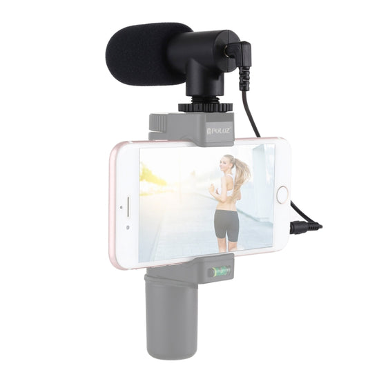 PULUZ 3.5mm Audio Stereo Recording Vlogging Professional Interview Microphone for DSLR & DV Camcorder, Smartphones, Mini Microphone