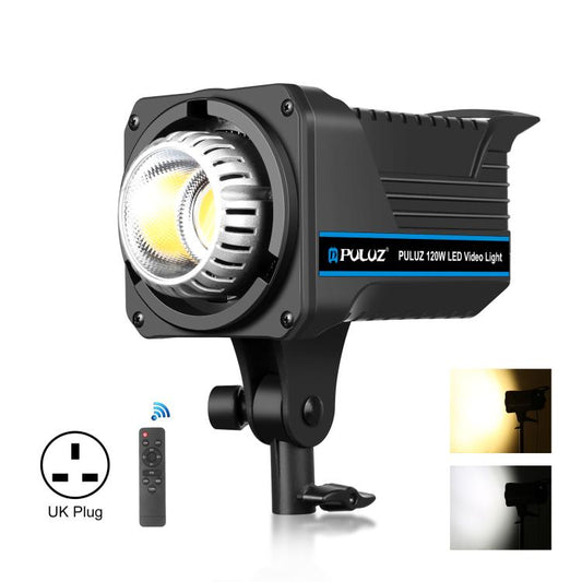 PULUZ 220V 120W Studio Video Light Dual Color Temperature Built-in Dissipate Heat System with Remote Control, 120W 2700K-6500K UK Plug, 120W 2700K-6500K US Plug, 120W 2700K-6500K EU Plug