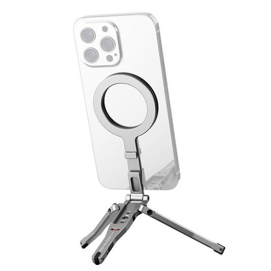 Foldable MagSafe Magnet Tripod Desk Phone Mount Handle Bracket, Desk Phone Mount