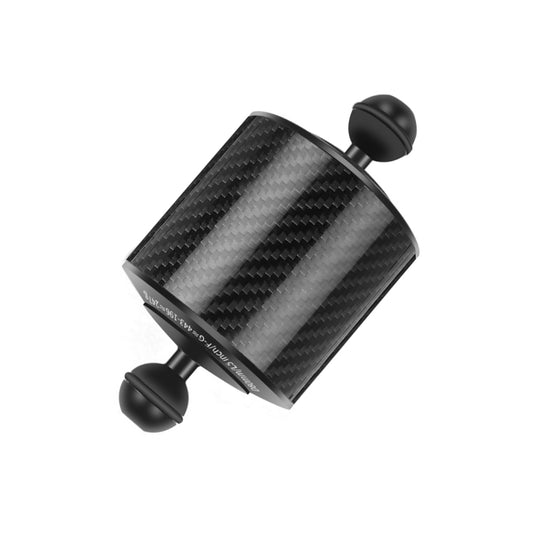 PULUZ 5 inch 12.7cm Length 80mm Diameter Dual Balls Carbon Fiber Floating Arm, Ball Diameter: 25mm, Buoyancy: 400g Phone, 5 inch 400g Buoyancy