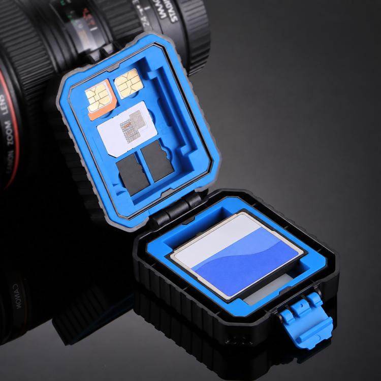 PULUZ 11 in 1 Memory Card Case for 3SIM + 2XQD + 2CF + 2TF + 2SD Card, 11 in 1