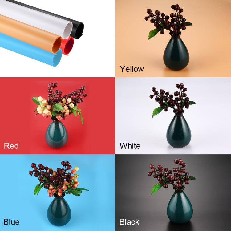 PULUZ Photography Background PVC Paper Kits for Studio Tent Box, Size: 121cm x 58cm, Backdrop 60cm(Red), Backdrop 60cm(Blue), Backdrop 60cm(B), Backdrop 60cm(W)
