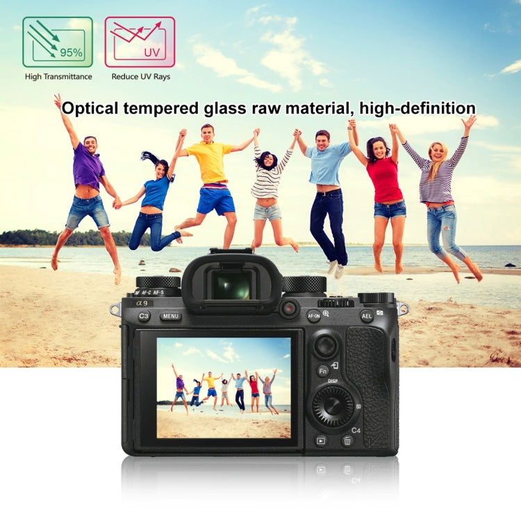 PULUZ 2.5D 9H Tempered Glass Film for Sony ILCE-9 (A9), Compatible with Sony A99 / HX400 / H300 / A99II / A7RIII / A7RII / A77II / WX500 / HX90V / HX7 / HX9 / HX100 / WX9 / HX30 / HX200 / W670 / W630 / WX100, Samsung WB1100 / EX2F, Olympian VH-410     ...