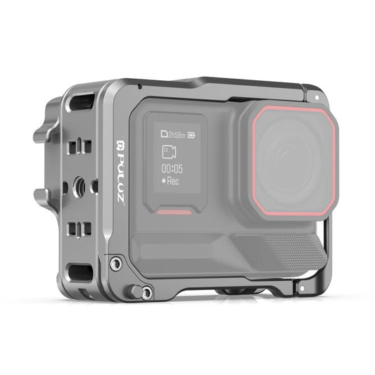 For Insta360 Ace Pro 2 PULUZ Aluminum Alloy Protective Cage Rig Dual Cold Shoe Housing Frame, For Insta360 Ace Pro 2 Meta Cage