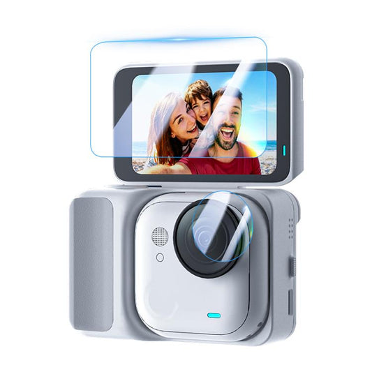 For Insta360 GO Ultra PULUZ 2 in 1 Screen + Lens Tempered Glass Film, For Insta360 GO Ultra