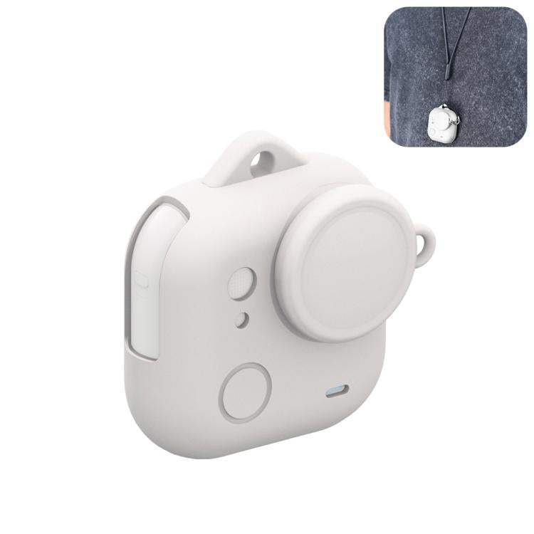 For Insta360 GO Ultra PULUZ Body Silicone Protective Cover with Lens Cap & Lanyards, Protective Cover (Black), Protective Cover (White), Protective Cover (Red)