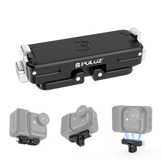 For Insta360 GO Ultra PULUZ Magnetic Aluminum Alloy Quick Release Base Mount, For Insta360 GO Ultra Aluminum Alloy