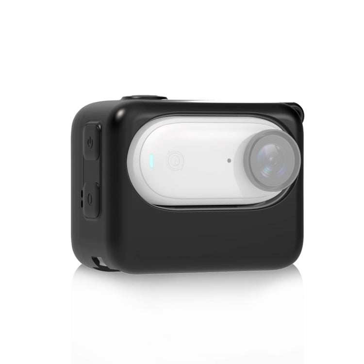 For Insta360 GO 3 PULUZ Camera Charging Case Silicone Case, Charging Case Case (White), Charging Case Case (Black)
