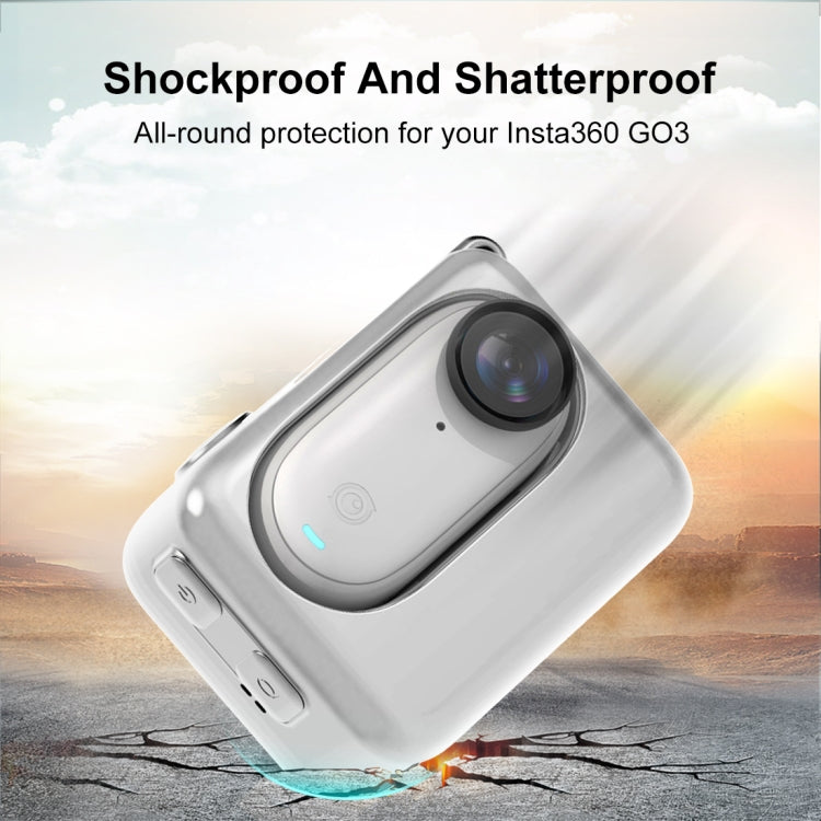 For Insta360 GO 3 PULUZ Camera Charging Case Silicone Case, Charging Case Case (White), Charging Case Case (Black)