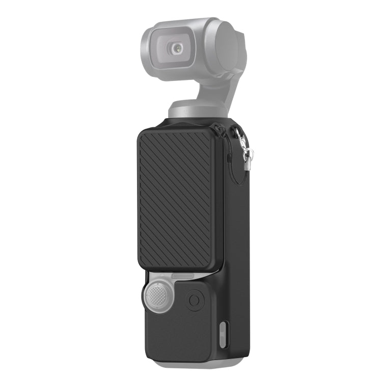 For DJI OSMO Pocket 3 PULUZ  2 in 1 Silicone Cover Case Set with Strap, Silicone Cover(Black), Silicone Cover(Grey)