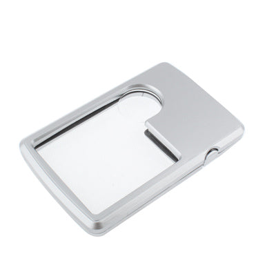 1 LED Illuminated Credit Card Design 6X / 3X Jewelry Magnifier
