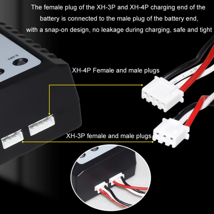 ImaxRC 7.4V/11.1V 2S/3S Model Aircraft Drone Lithium Battery Intelligent Balance Charger, EU Plug