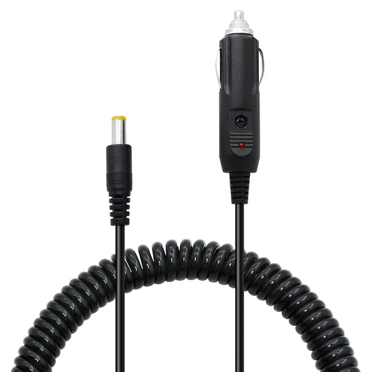 2A Car 4.0 x 1.7mm Power Supply Adapter Plug Coiled Cable Car Charger, Length: 40-140cm, 4.0 x 1.7mm
