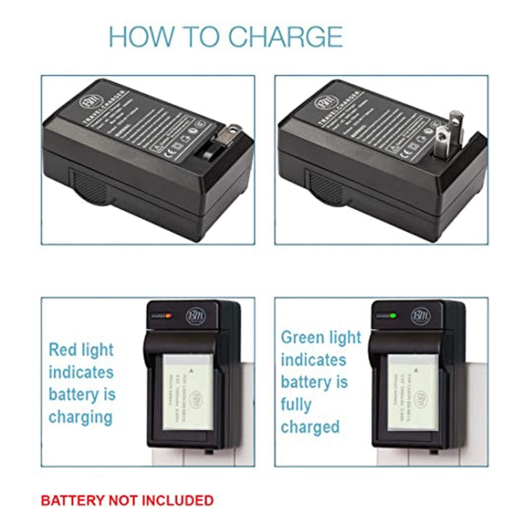 Digital Camera Battery Charger for Panasonic BLB13, BLB13