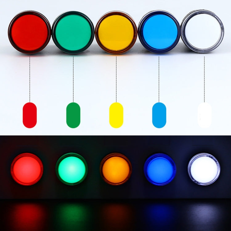 12V AD16-22D / S 22mm LED Signal Indicator Light Lamp, 12V