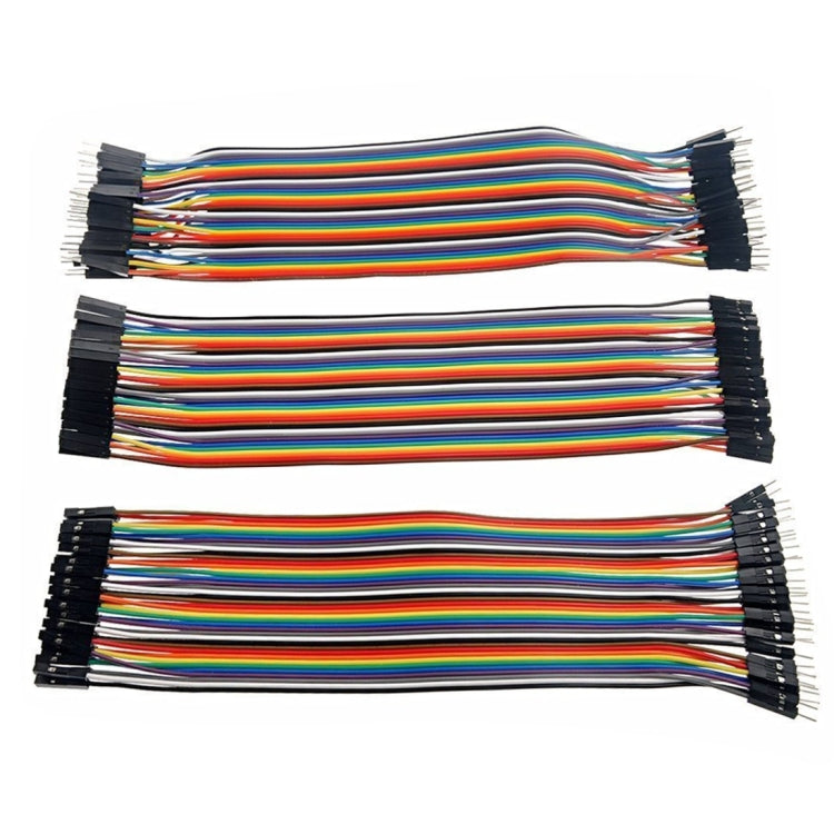40 PCs Breadboard Male to Male / Male to Female / Female to Female Jumper Cable (120 PCs per package), Male to Male (40 PCS)
