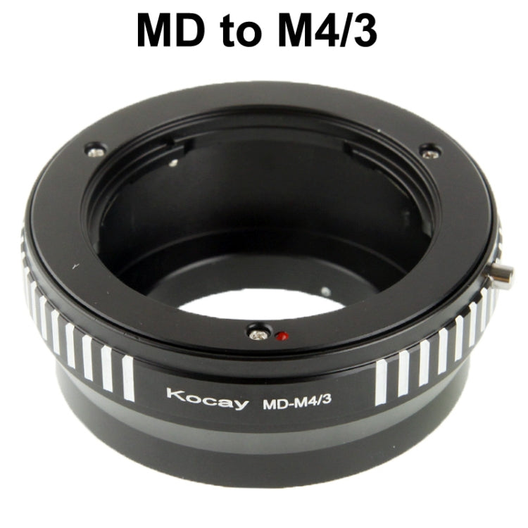 MD Lens to M4/3 Lens Mount Stepping Ring, For Olympus M4/3 (Black)