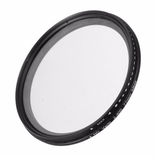 77mm ND Fader Neutral Density Adjustable Variable Filter ND 2 to ND 400 Filter, 77mm