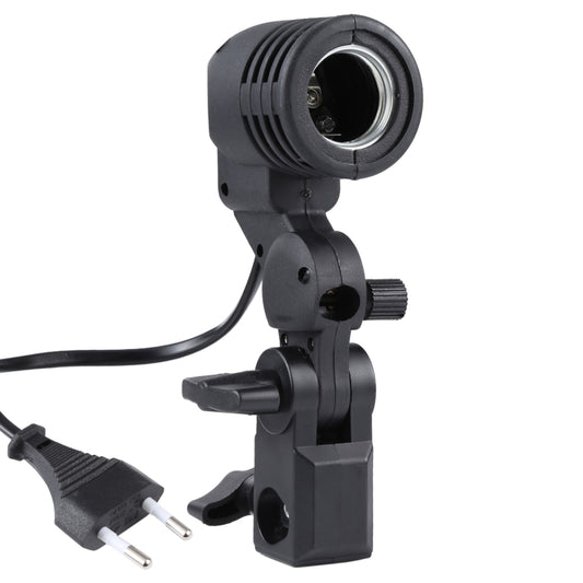 E27 AC Socket Studio Light Mount Stand Umbrella Holder