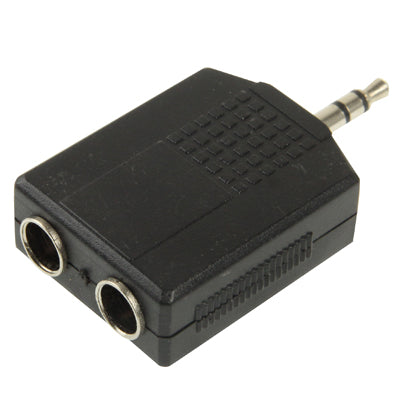 3.5mm Male to 2 Female 6.35mm Audio Adapter, 3.5mm Male to Dual 6.35mm Female