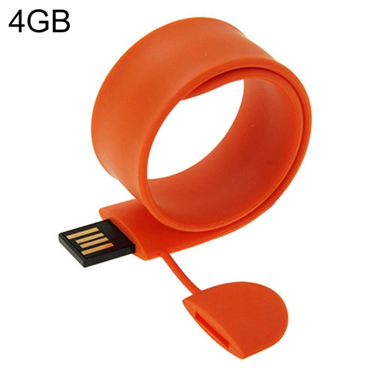 Silicone Bracelet USB Flash Disk with 4GB Memory, 4GB, 4GB (Orange), 4GB (Pink), 4GB (Purple)