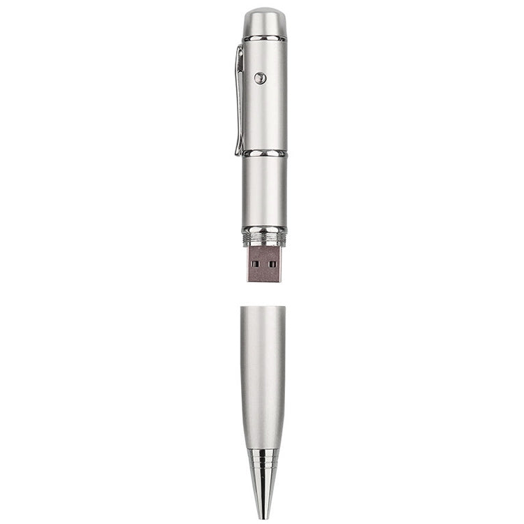3 in 1 Laser Pen Style USB Flash Disk, Silver (2GB), 2GB (Silver)