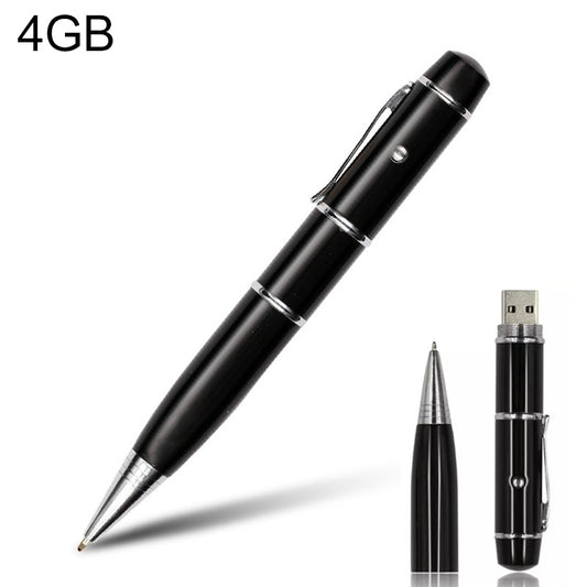 3 in 1 Laser Pen Style USB Flash Disk, 4GB (Black), 4GB (Black)