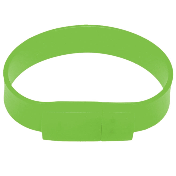 4GB Silicon Bracelets USB 2.0 Flash Disk, 4GB (Green)