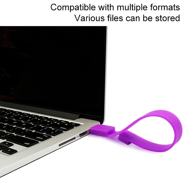 8GB Silicon Bracelets USB 2.0 Flash Disk, 8GB (Green)