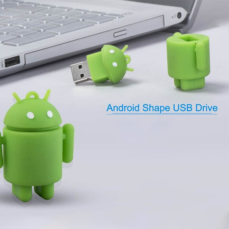 16GB Android Robot Style USB Flash Disk (Green), 16GB