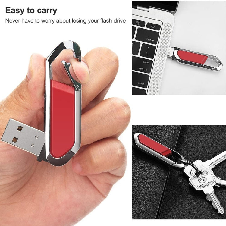 16GB Metallic Keychains Style USB 2.0 Flash Disk (Red), 16GB (Red)