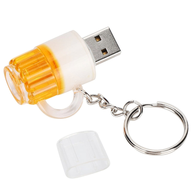 Beer Keychain Style USB Flash Disk with 4GB Memory, 4GB