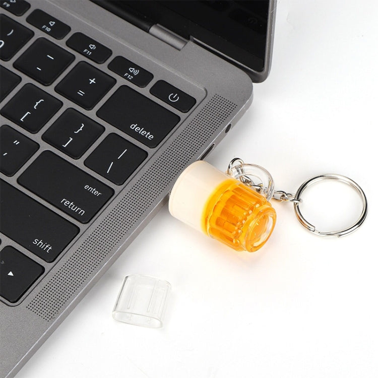 Beer Keychain Style USB Flash Disk with 4GB Memory, 4GB