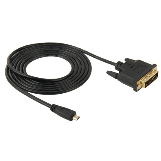 1.8m Micro HDMI (Type-D) Male to DVI 24+1 Pin Male Adapater Cable, DVI 24+1 Pin Male, Length: 1.8m