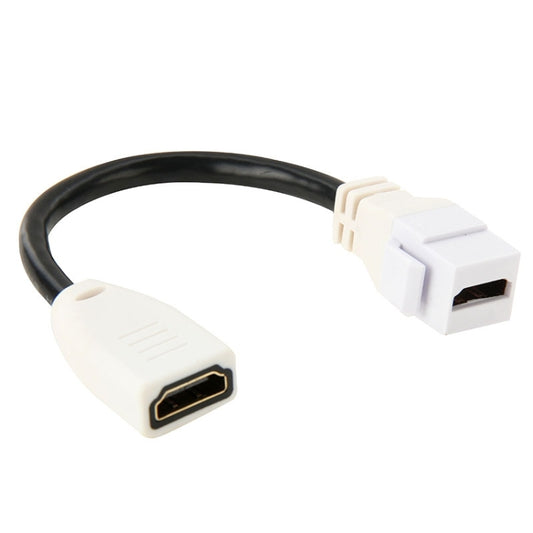 15cm High Speed V1.4 HDMI 19 Pin Female to HDMI 19 Pin Female Connector Adapter Cable, HDMI AF to AF (White)