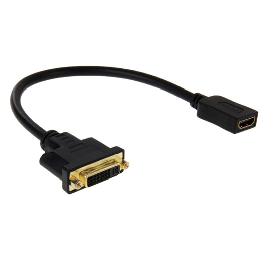 30cm HDMI Female to DVI 24+5 Pin Female Adapater Cable, HDMI Female to DVI 24+5