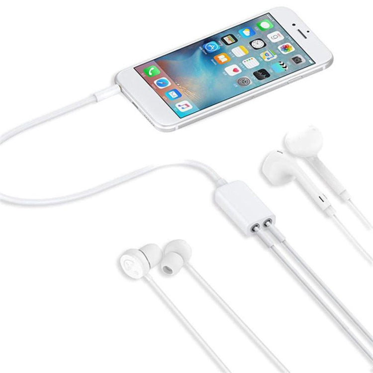Aux Audio Cable 3.5mm to 2 x Female Splitter Adapter, Compatible with Phones, Tablets, Headphones, MP3 Player, Car/Home Stereo & More
