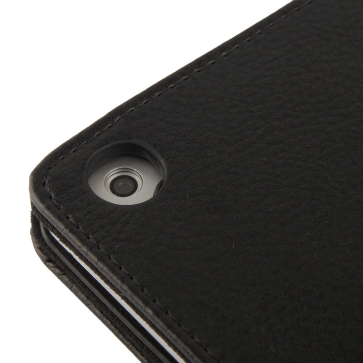 Litchi Texture Flip Leather Case with Holder & Sleep / Wake-up Function for iPad Air