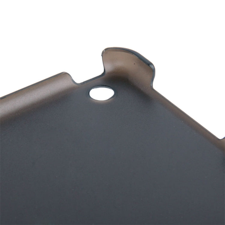 3-folding Leather Cover Frosted Plastic Case with Holder & Sleep / Wake-up Function for iPad Air
