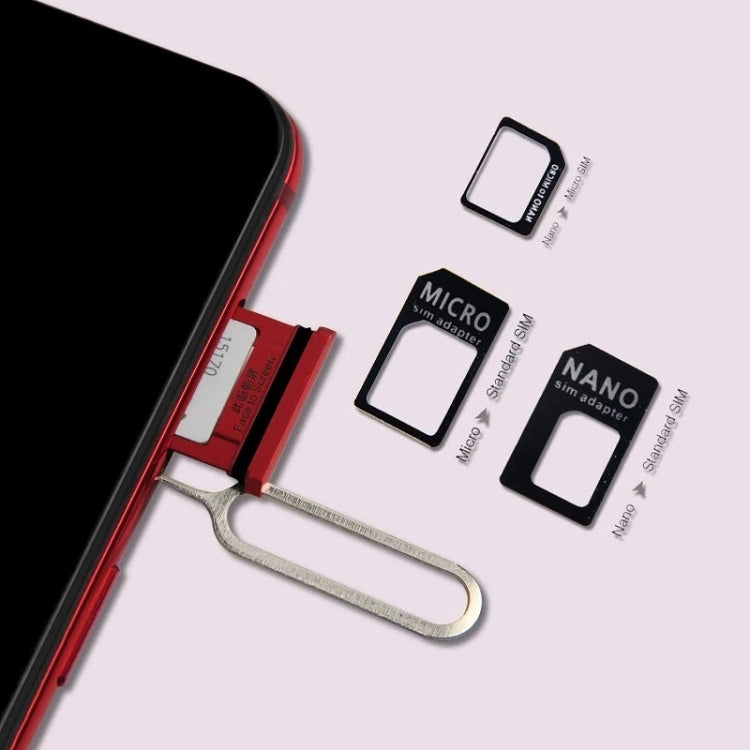 4 in 1 (Nano SIM to Micro SIM Card+ Micro SIM to Standard Card + Nano SIM to Standard Card + Sim Card Tray Holder Eject Pin Key Tool) Kit for iPhone 5 / iPhone 4 & 4S, For iPhone 5 / iPhone 4 & 4S Black, For iPhone 5 / iPhone 4 & 4S White