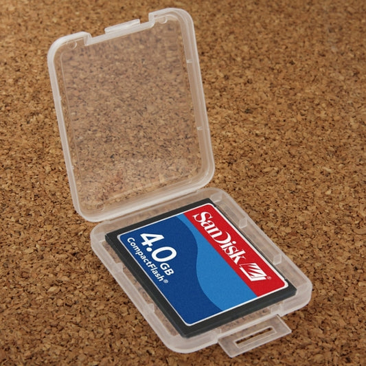 100Pcs Transparent Plastic Storage Card Box for Compact Flash Card / CF Card, CF Card