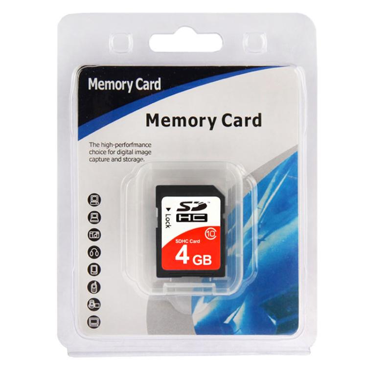 4GB High Speed Class 10 SDHC Camera Memory Card (100% Real Capacity), 4GB
