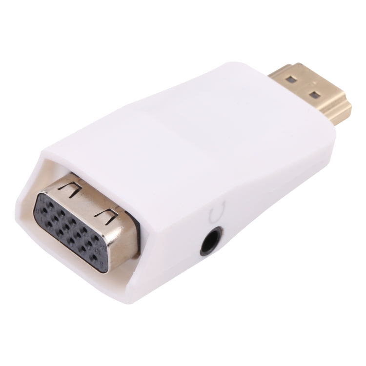 Full HD 1080P HDMI to VGA + Audio Converter Adapter for Laptop / STB / DVD / HDTV (With HDMI Female to Male Adapter), HDMI to VGA + Audio