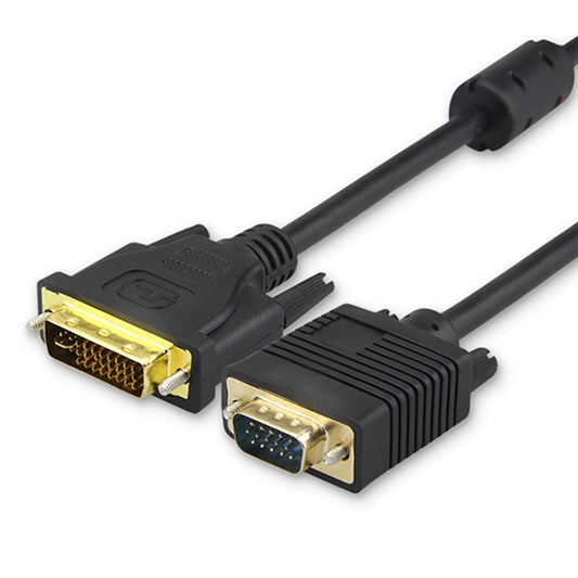 VGA 15Pin Male to DVI 24+5 Pin Male Cable  1.5M, VGA to DVI