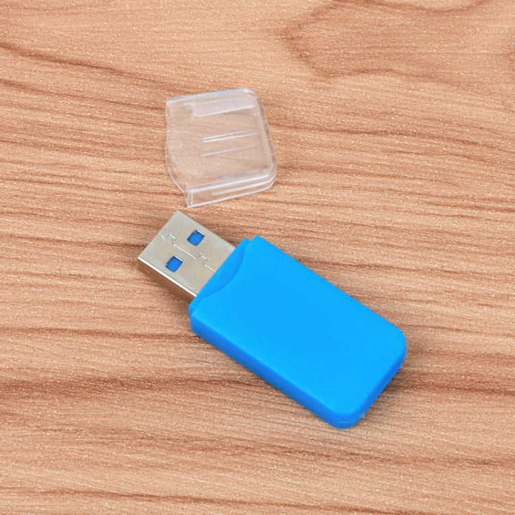 20 PCS Portable USB 2.0 Micro SD TF T-Flash Card Reader Adapter, up to 480Mbps, Random Color Delivery